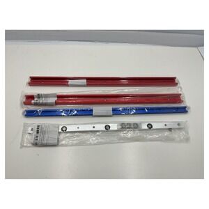 Unbranded 4pc T-Track Set Aluminum 500mm 450mm‎ Red Blue Silver